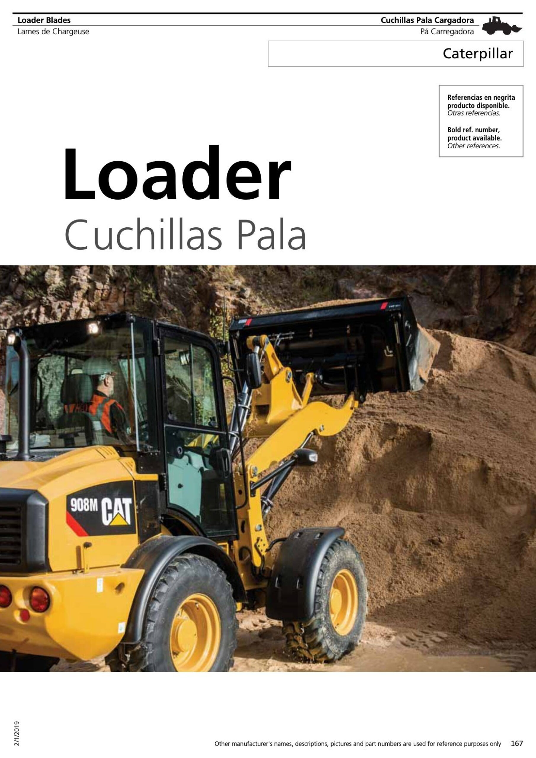 Caterpillar rakodógép vágóélek